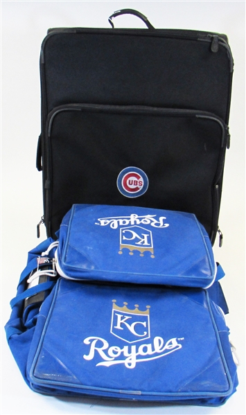 Lot Of 2- Jamie Quirk Travel Bags (1-Royals 1-Cubs)