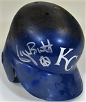 Circa 1992 George Brett Game Used Signed Batting Helmet