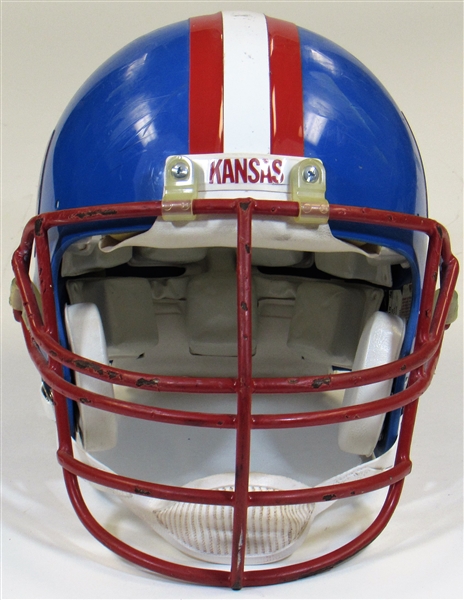  Kansas University Game Used Football Helmet 
