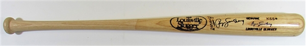1983-85 Ryne Sandberg Signed Game Issued Bat - JSA