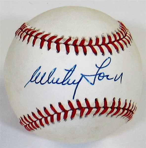 Whitey Ford Single Signed NY Yankees Baseball - JSA
