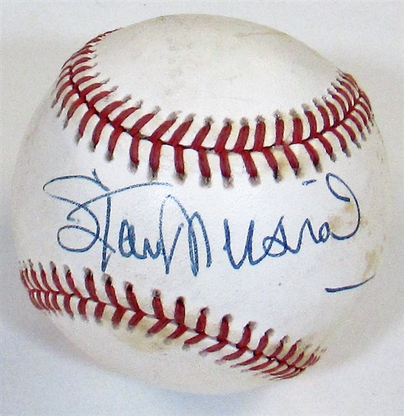 Stan Musial Single Signed Baseball - JSA