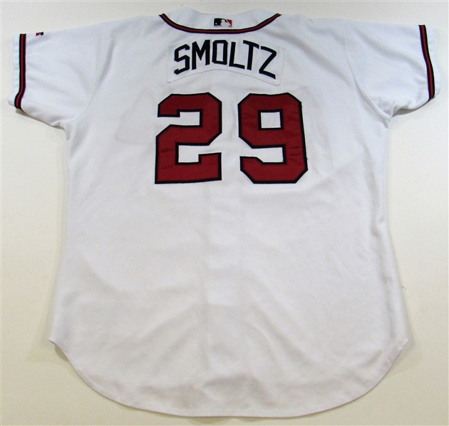 2002 John Smoltz Game Used Home Atlanta Braves Jersey