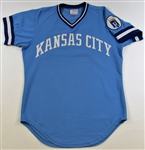 1977 Hal McRae Game Used Road Blue Kansas City Royals Jersey