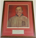 Ty Cobb Signed Check & Limited Edition Framed Print