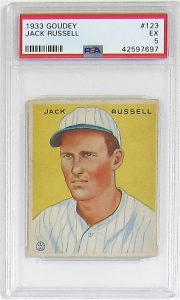 1933 Goudey Jack Russell (PSA 5)