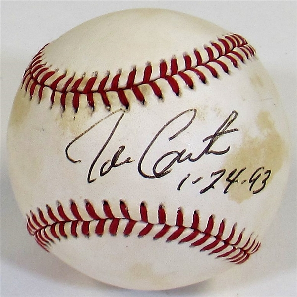 Joe Carter Signed Baseball