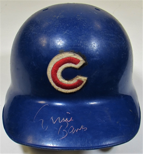 Ernie Banks Signed Vintage Chicago Cubs Batting Helmet