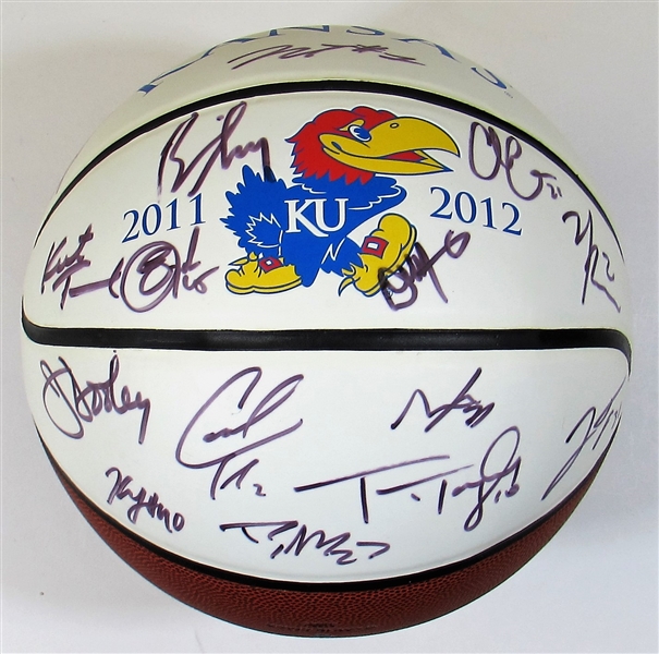 2011-12 KU Team Signed  Basketball (National Runner-Up)