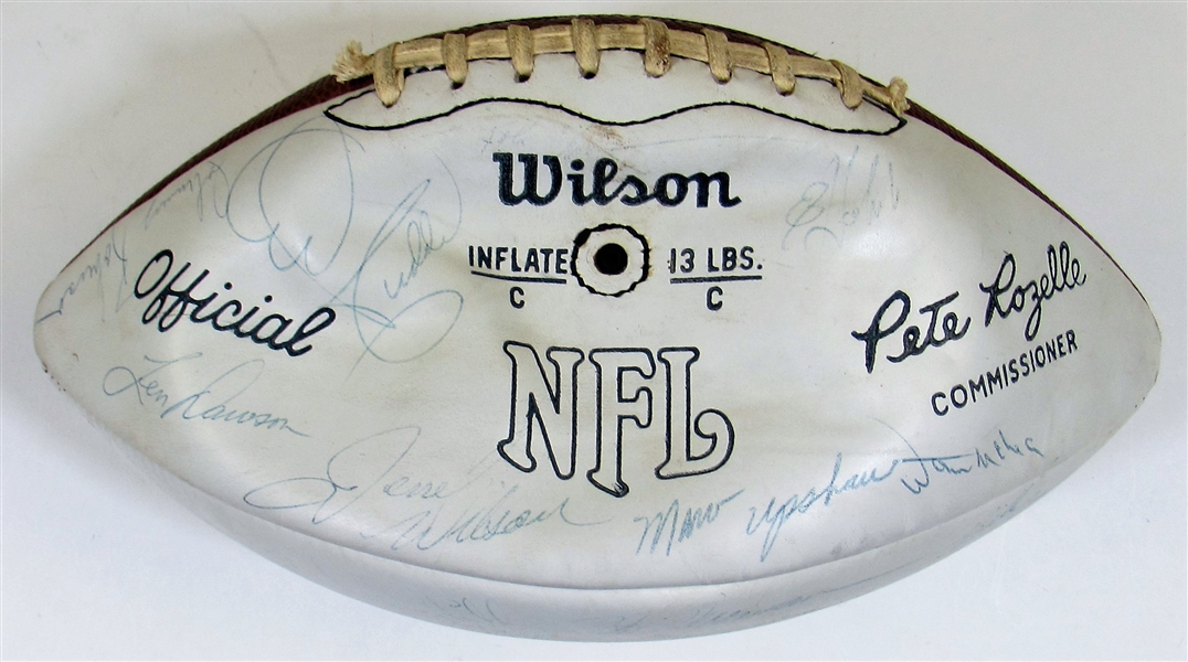 Kansas City Chiefs 1969 Super Bowl Team Signed Football 