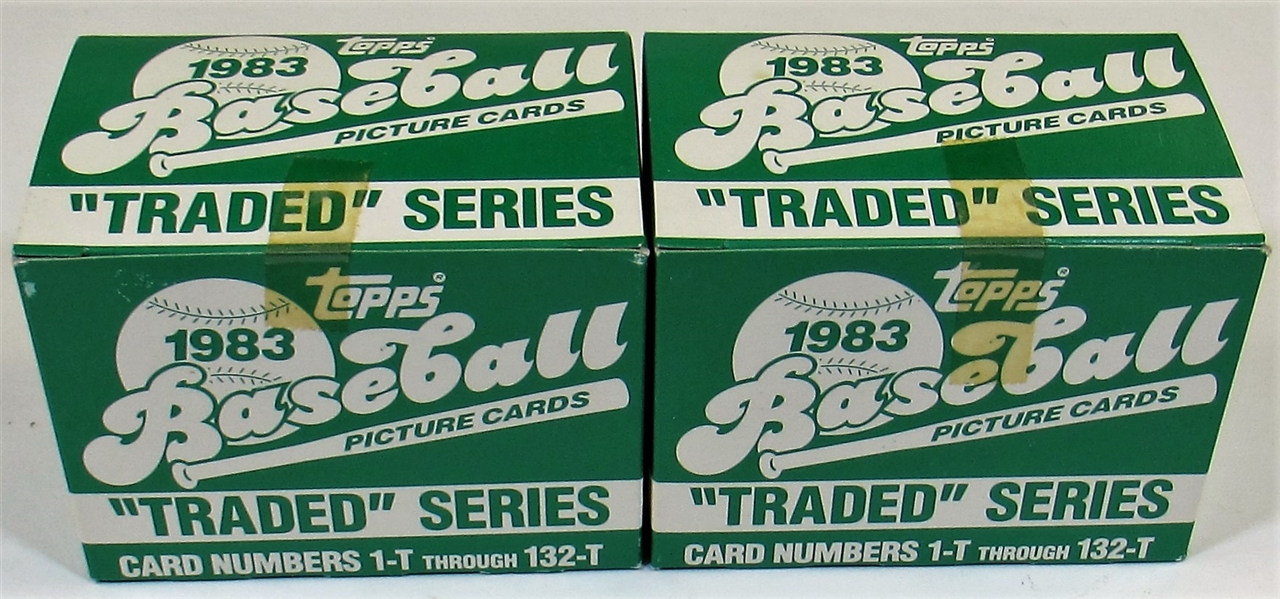 Lot of 2- 1983 Topps Traded Series Sets