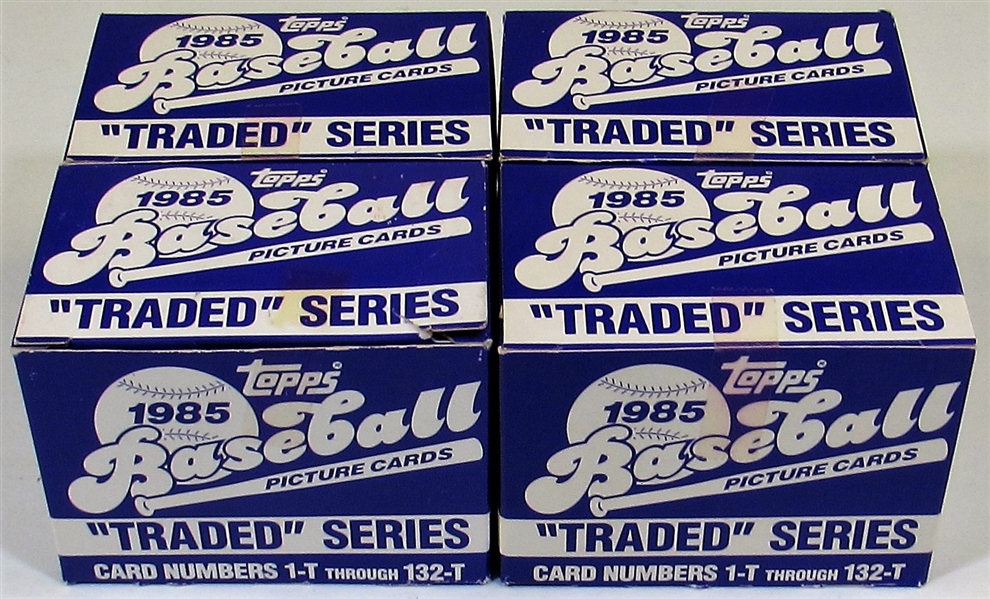 Lot of 4- 1985 Topps Traded Series Sets