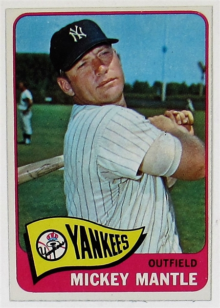 1965 Topps Mickey Mantle Card