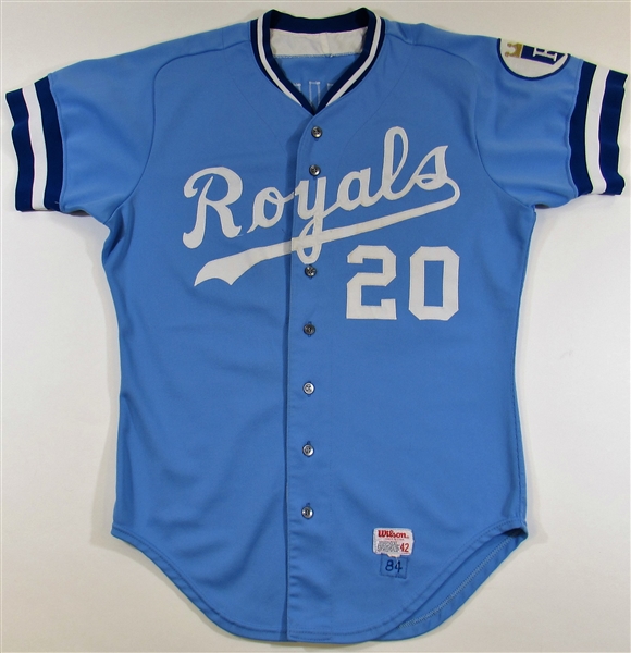 1984 Frank White Game Used Kansas City Royals Jersey