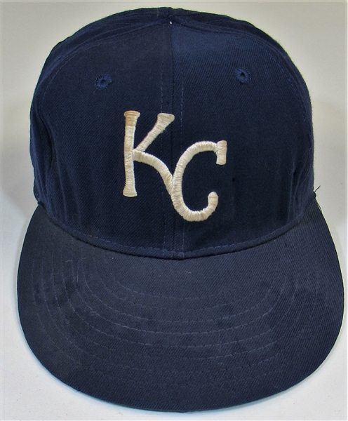 1971-75 Bruce Del Canton Game Used & Signed Kansas City Royals Cap