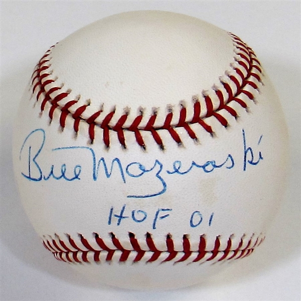 Bill Mazeroski signed Baseball - JSA