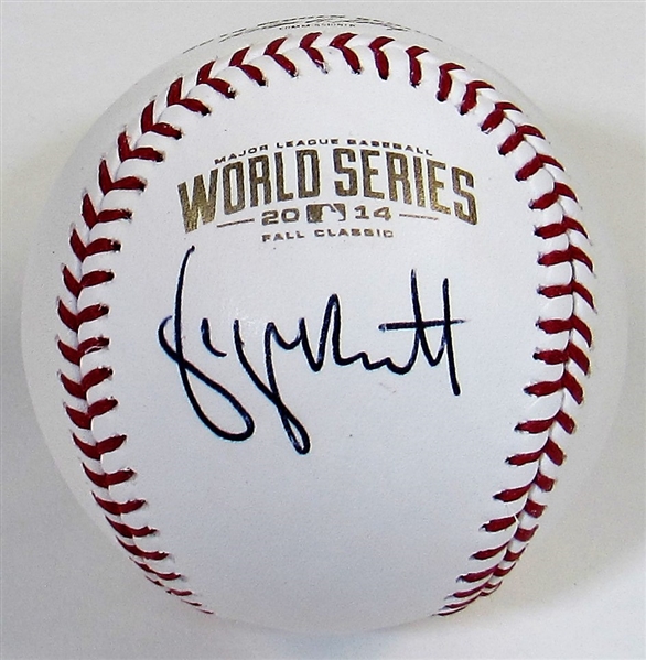 George Brett Signed 2014 WS Baseball - JSA