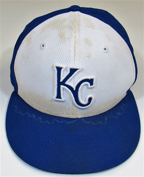 2015 Eric Hosmer Kansas City Royals Game Used # 35 Cap