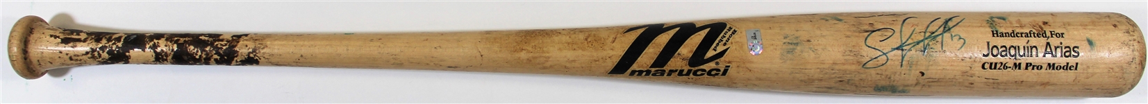 2011 Salvador Perez Game Used Royals Bat MLB FJ 621642 