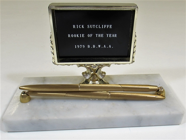 1979 Rick Sutcliffe Rookie of the Year BBWAA Award