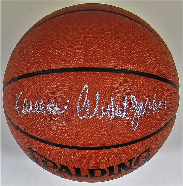 Kareem Abdul Jabbar Signed Basketball - PSA