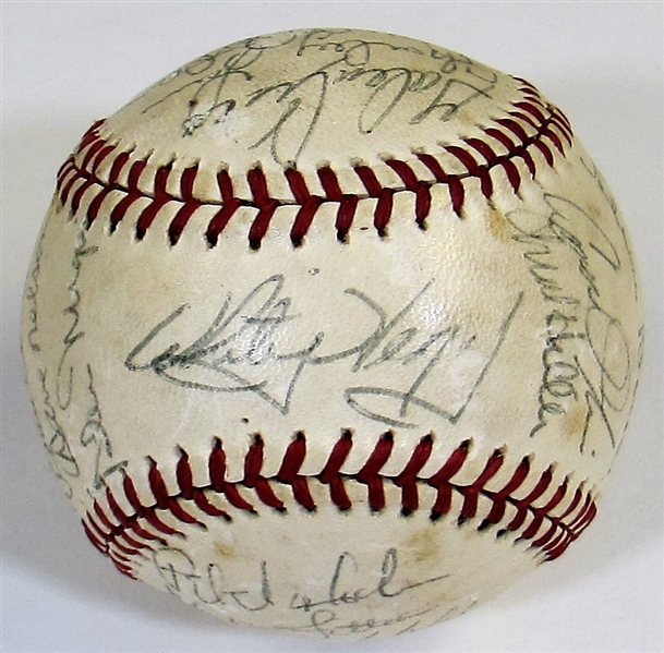 1977 Kansas City Royals Team Signed Baseball