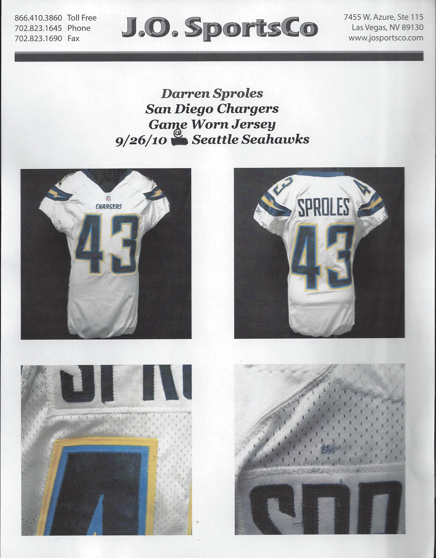 Los Angeles Chargers jersey Darren Sproles Chargers men's - clothing &  accessories - by owner - apparel sale 
