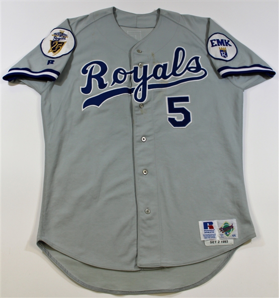 George Brett 1993 Game Used Royals Jersey