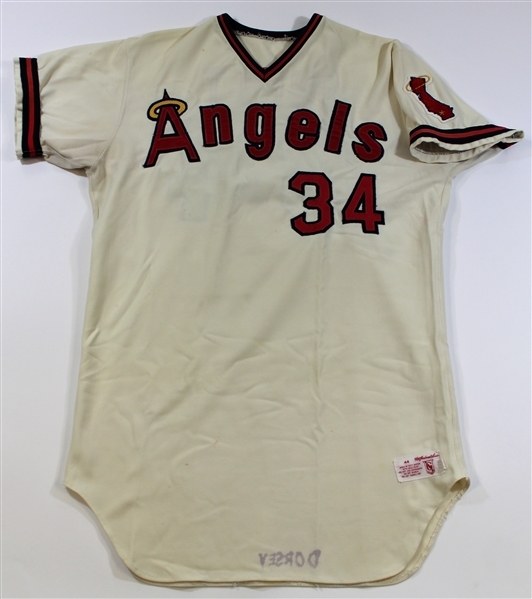 Ken Brett Game Used 1978 California Angels Jersey