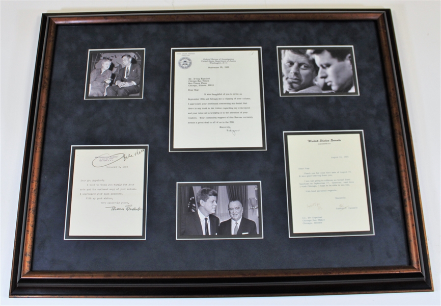 Bobby Kennedy-J Edward Hoover -Eleanor Roosevelt Signed Letters & Photos JSA