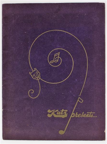 Historic Kansas City 1947 Katz Drug Program W/ 1947 Blues Champions