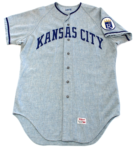John Mayberry 1972 Game Used Road Kansas City Royals Jersey