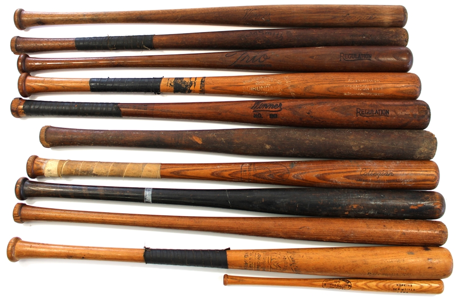 Vintage Baseball Bats Lot of 22