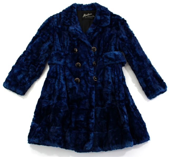 Muriel Kauffman Alaskan Fur Royal Blue Coat & Vest