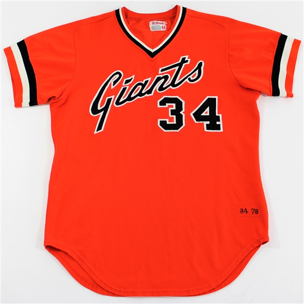 1978 Terry Cornutt Game Worn SF Giants Jersey