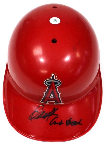 Orlando Mercado Game Used & Signed California Angeles Batting Helmet