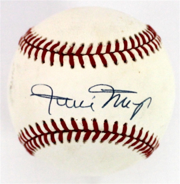 Willie Mays Signed National League Baseball - JSA Letter XX24411