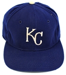 George Brett 1985 Game Used Royals Cap - JT Sports Taube Letter