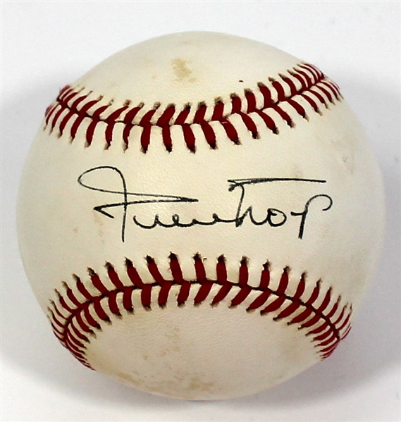 Willie Mays Signed Baseball - JSA Letter