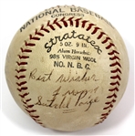 Satchel Paige & Goose Tatum Signed Baseball - JSA Letter