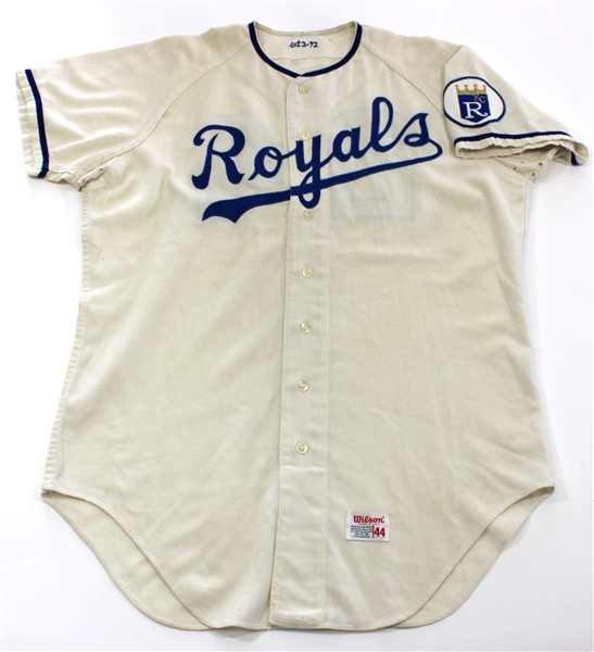 Charlie Lau 1972 Game Used Kansas City Royals Jersey