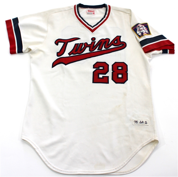 Bert Blyeven 1976 Game Used Minnesota Twins Jersey