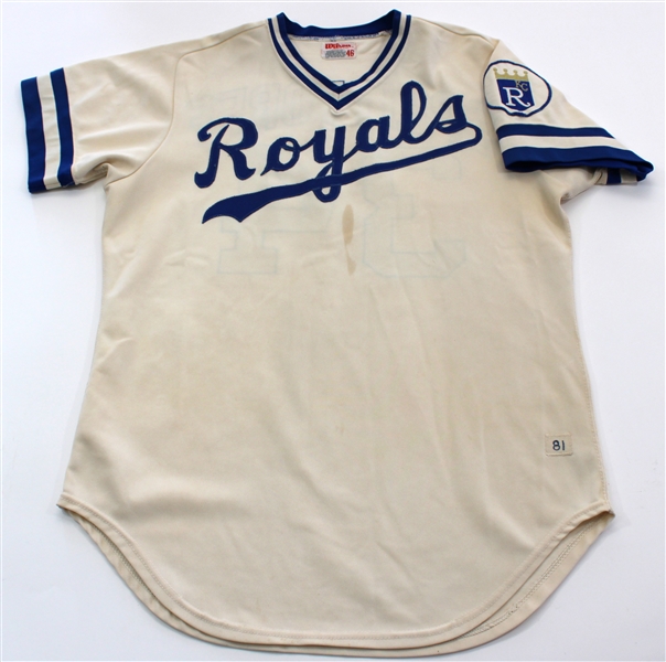 Paul Splittorff 1981 Game Used Kansas City Royals Jersey