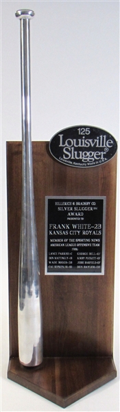 Frank White 1986 Kansas City Royals Silver Slugger