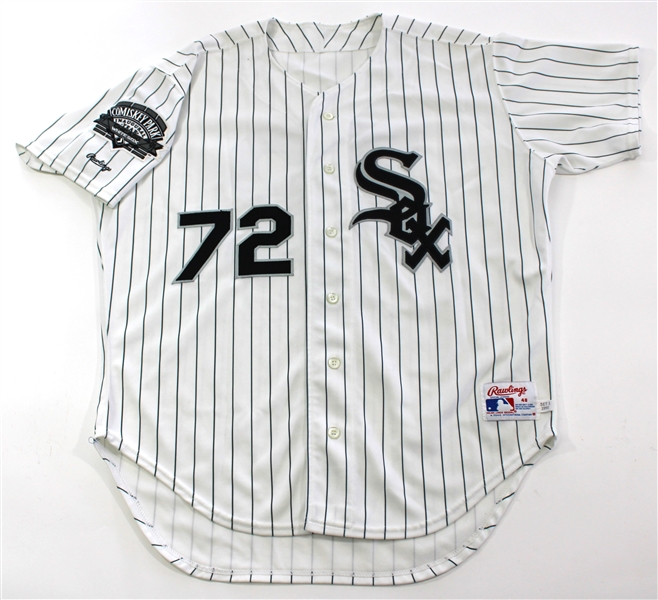 Carlton Fisk Game Used 1991 Chicago White Sox Jersey