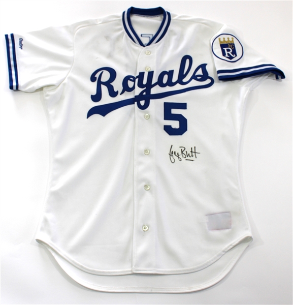 George Brett Game Worn & Signed 1989 Jersey