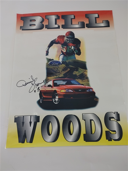 Derrick Thomas Signed Promo Poster 24 x 36 