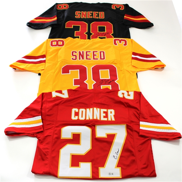 Kansas City Chiefs Signed Jerseys - Conner - Sneed x2 - Beckett