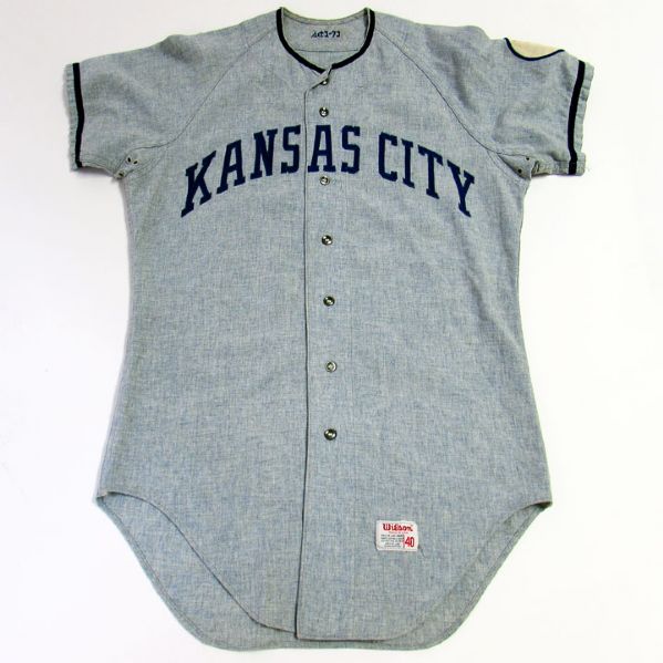 1972 Kansas City Royals Cookie Rojas  Road Flannel Game-Used Jersey