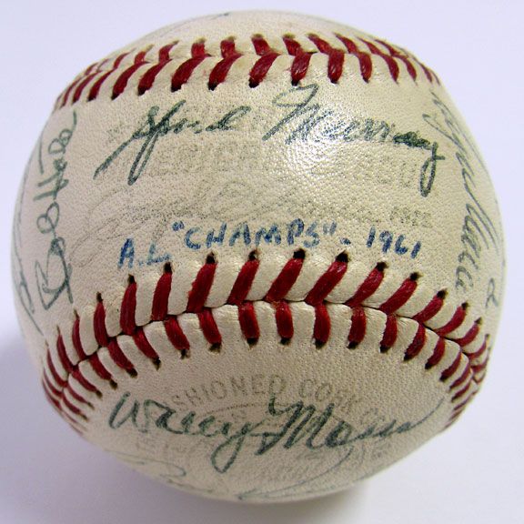 Lot Detail - 1961 New York Yankees Team Signed Baseball